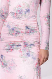 Juliana Dress (Pink Flower)