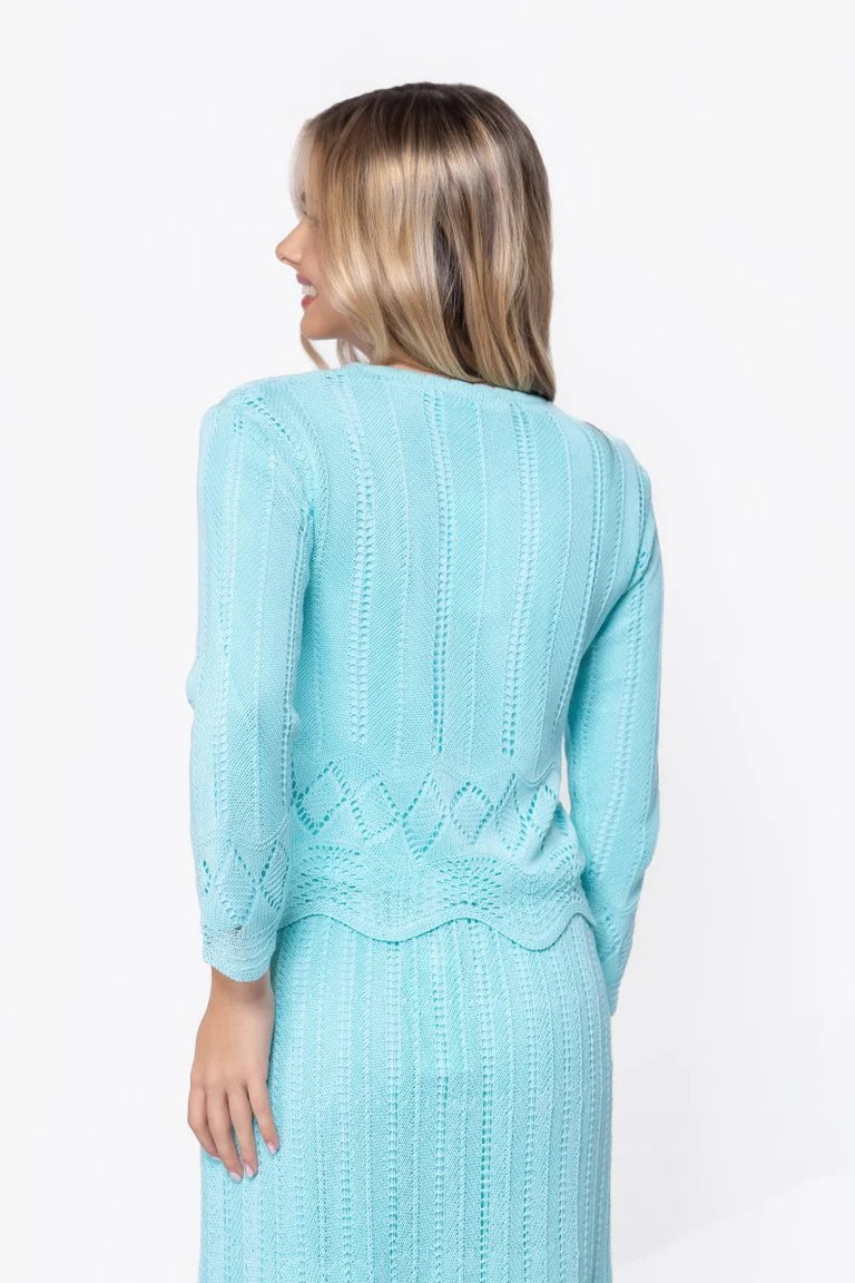 Kelly Top (Aqua Blue)