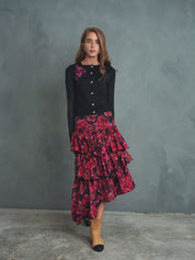 Angled Tiered Skirt