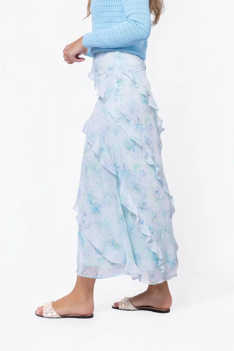 Laurel Skirt (Blue Flower)