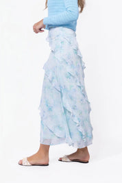 Laurel Skirt (Blue Flower)