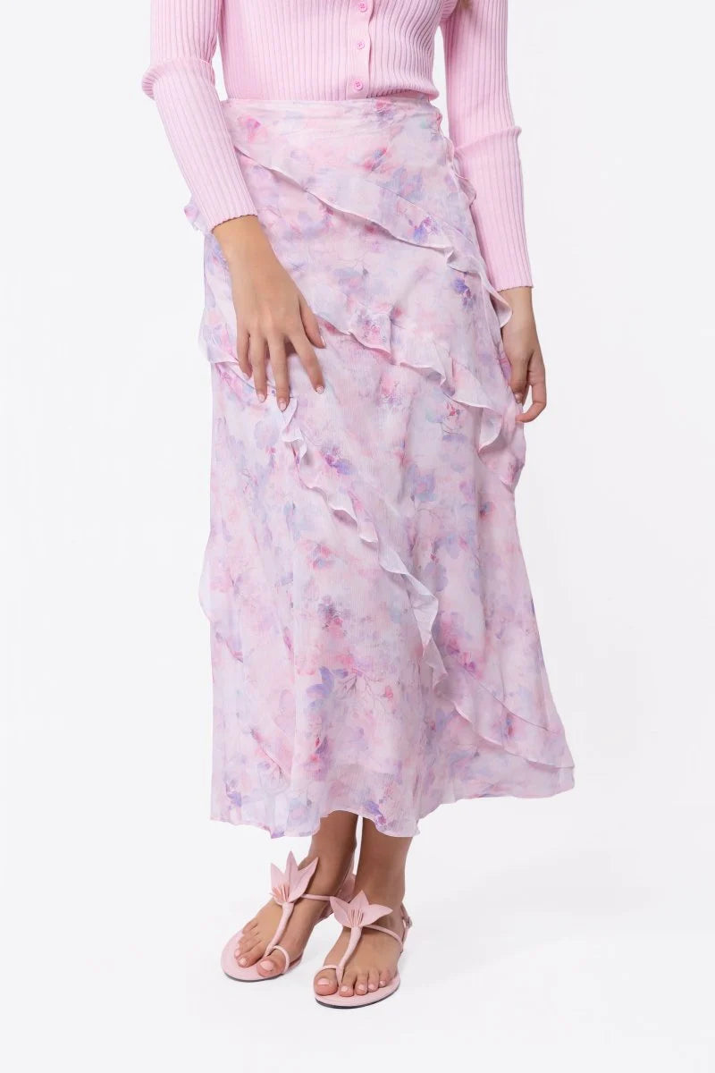 Laurel Skirt (Pink Flower)
