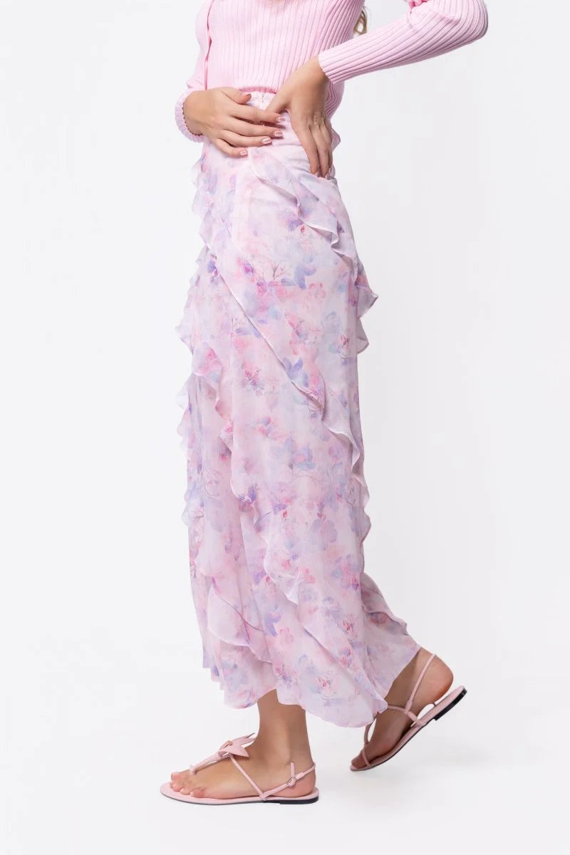 Laurel Skirt (Pink Flower)