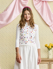 MULTICOLORED SQUARED PRINT VEST T-1292