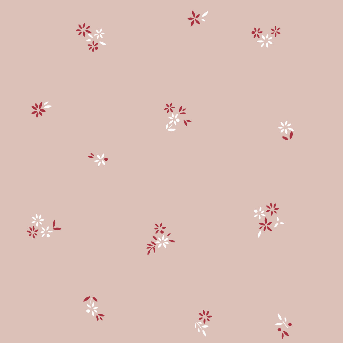 Organic Cotton Cluster Flower Collection - Pink