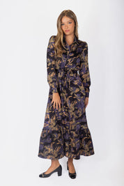 Lexi Dress 53" (Black/Purple)