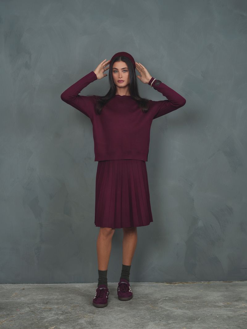Knit Pleated Skirt - 23"