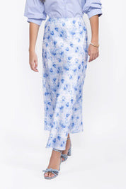 Lisa Skirt (White/Blue)