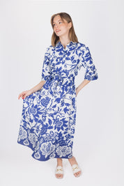 MARYAM DRESS (NAVY)