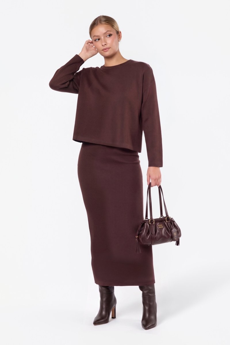 Medina Skirt (Dark Brown)
