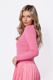 Paige Top (Medium Coral Pink)