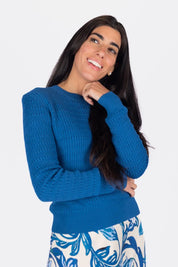 Paige Top (Teal Blue)