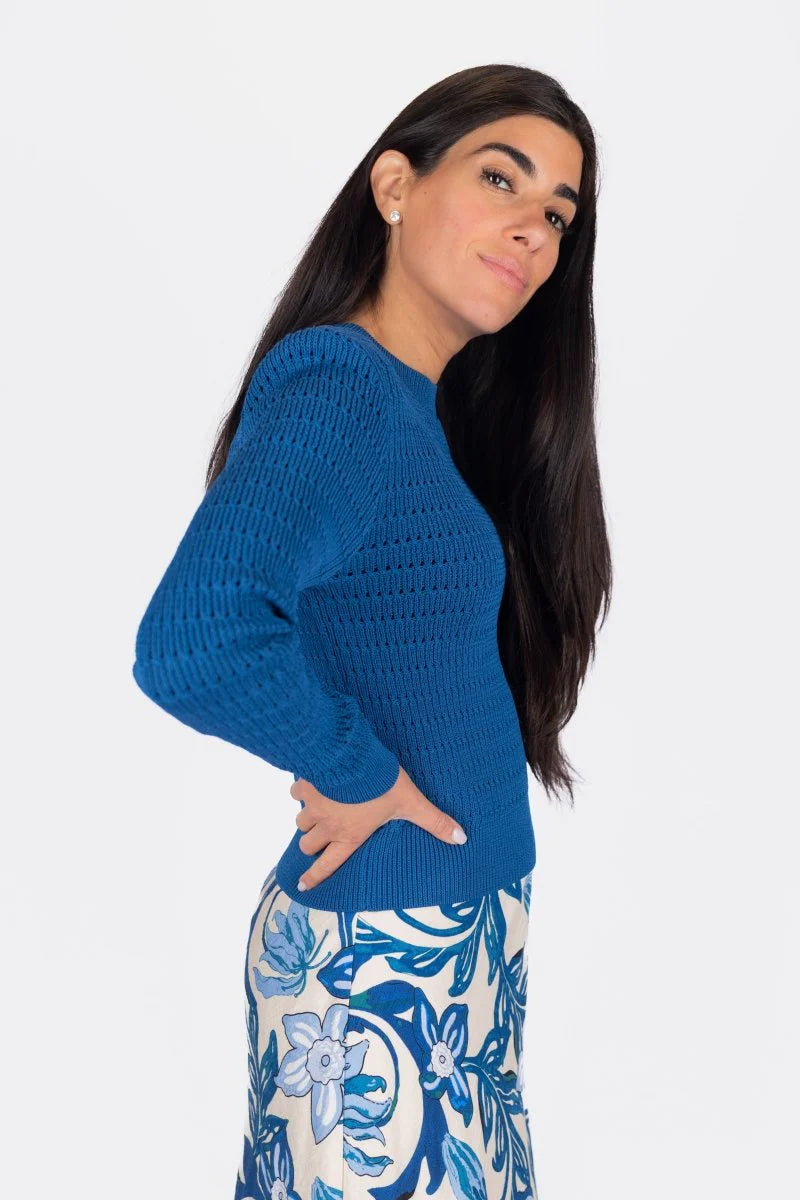 Paige Top (Teal Blue)