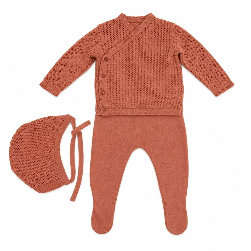 Knit Wrap Footie Set