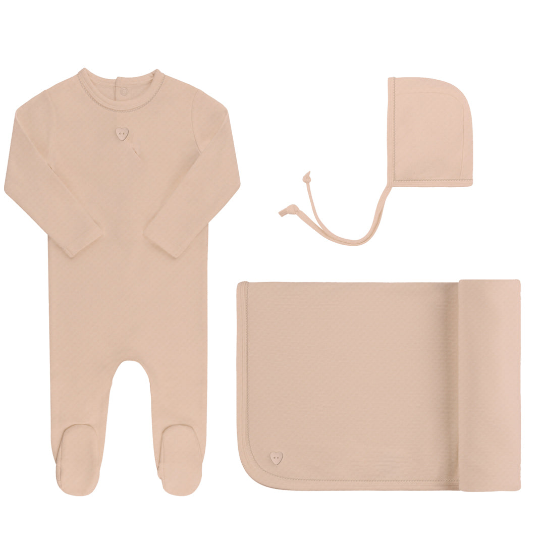 Pointelle Heart - Pink