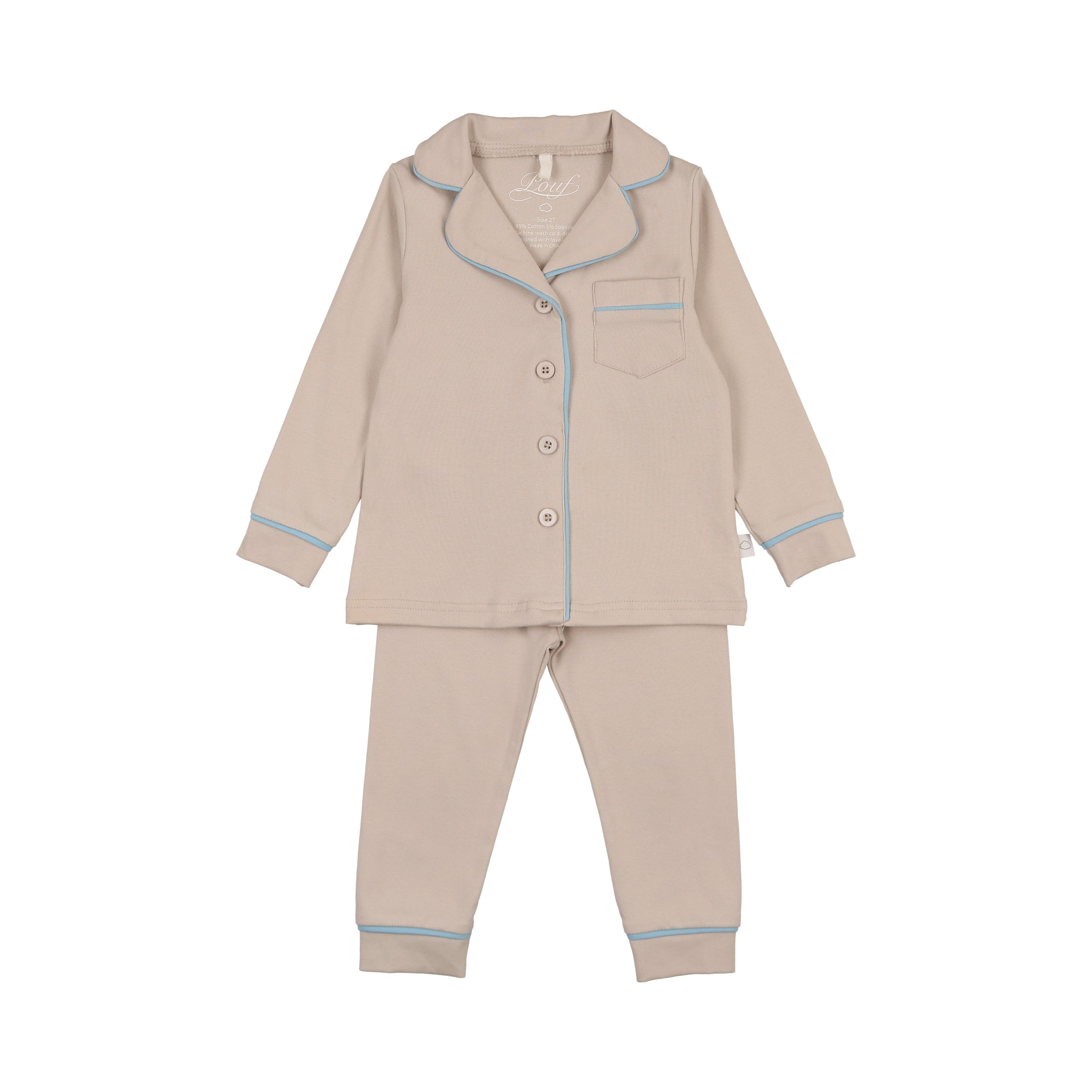 Grandpa PJ-Taupe/Blue