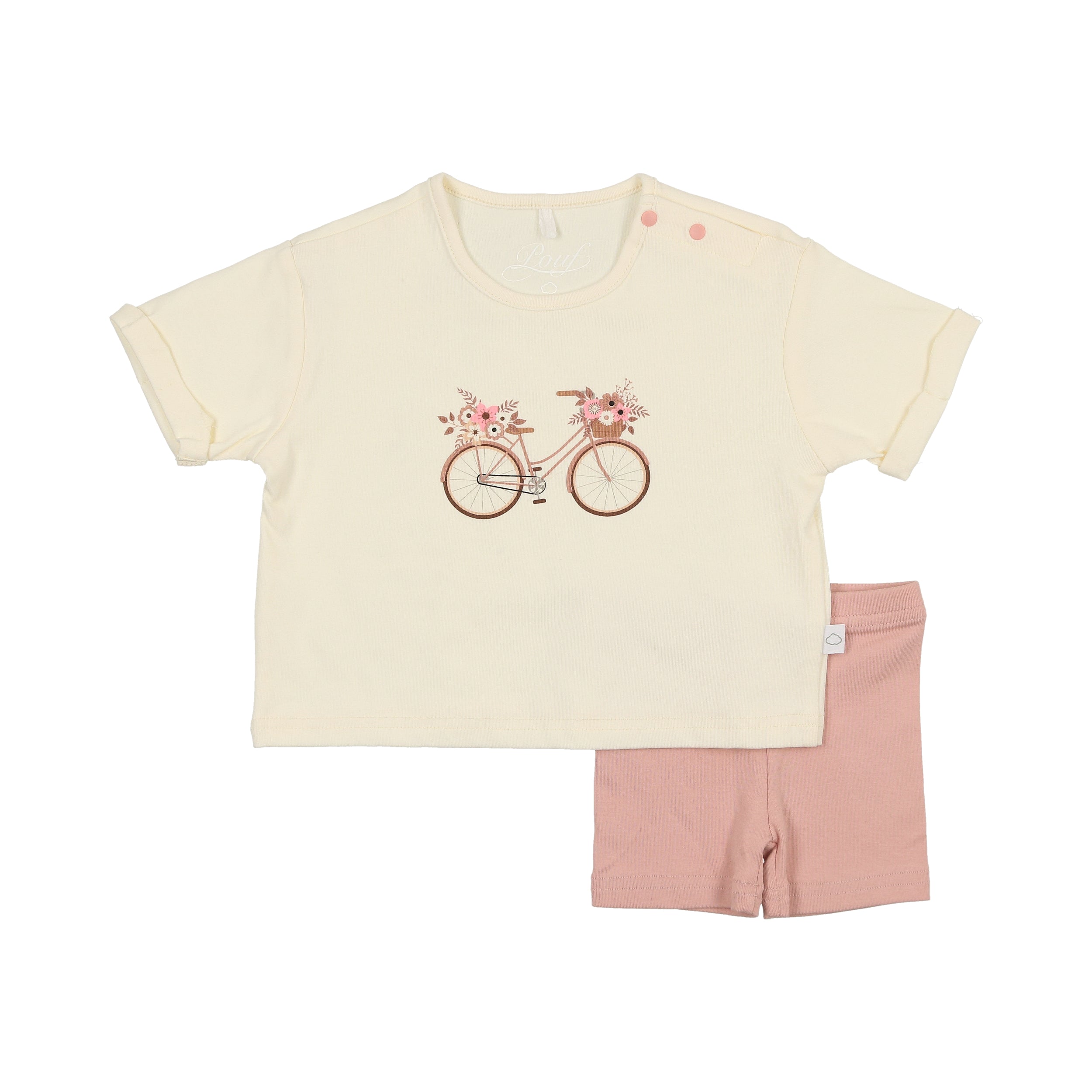 Bicycle Set- White/Pink