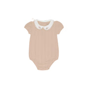 Organic Embroidered Collar Collection - Pink Heather