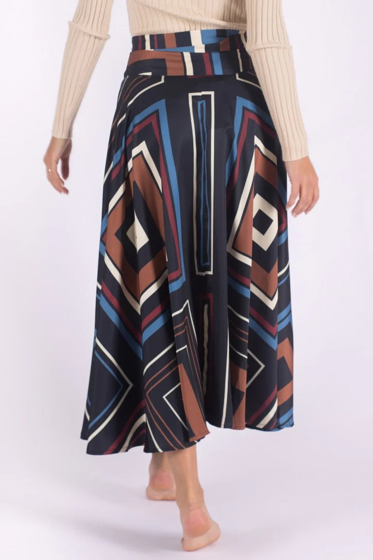 Sandy Skirt (Brown Multi)