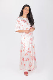 SHANA DRESS (IVORY/PINK)