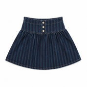 Printed Denim Skirt