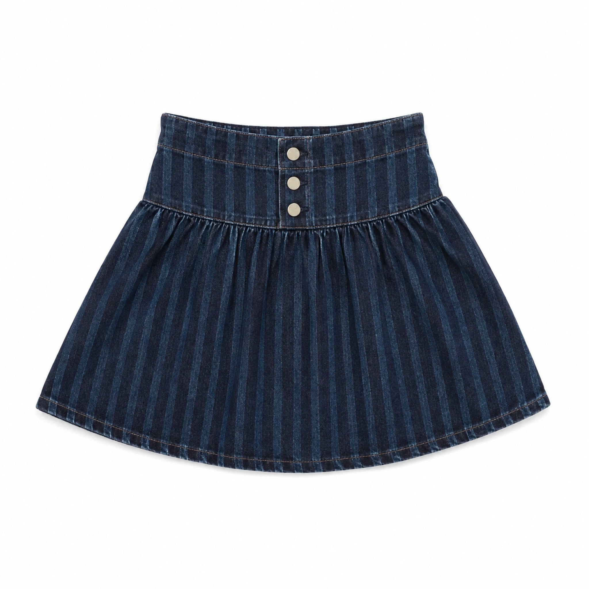 Printed Denim Skirt