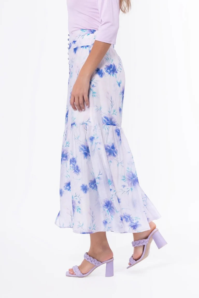 Siena Skirt (Purple Flower)