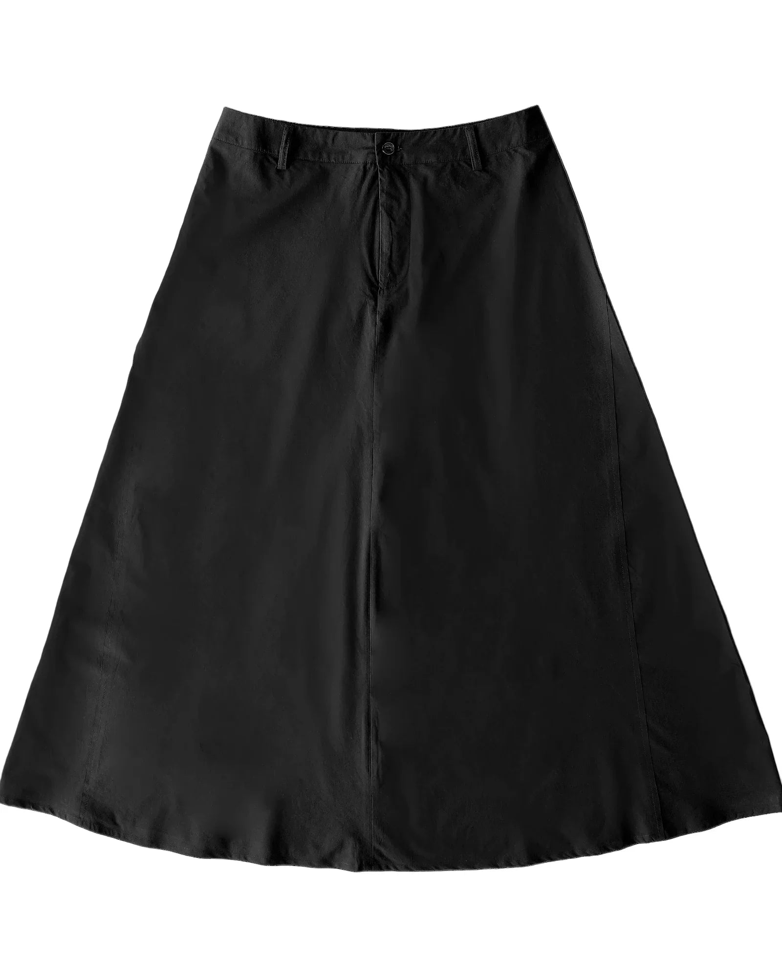 Midi Flared Skirt Black