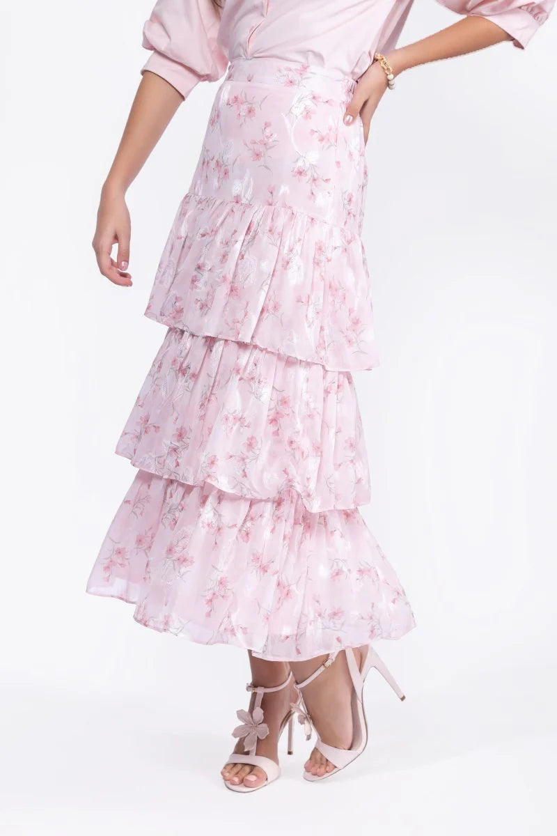 Suri Skirt (Pink Flower)