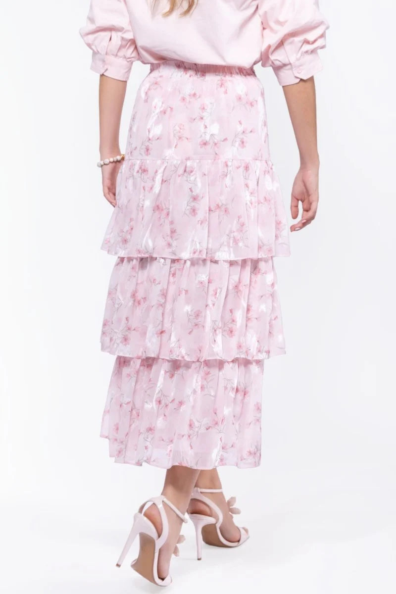 Suri Skirt (Pink Flower)