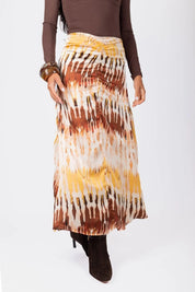 Sylvie Skirt (Brown Multi)