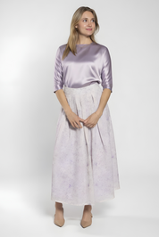 ELEGANT WIDE PLEAT SKIRT AVAILABLE IN 4 COLORS (26SM19)