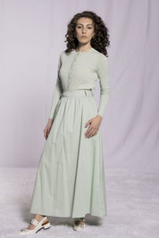 MIDI SKIRT AVAILABLE IN 4 COLORS(26SM14)