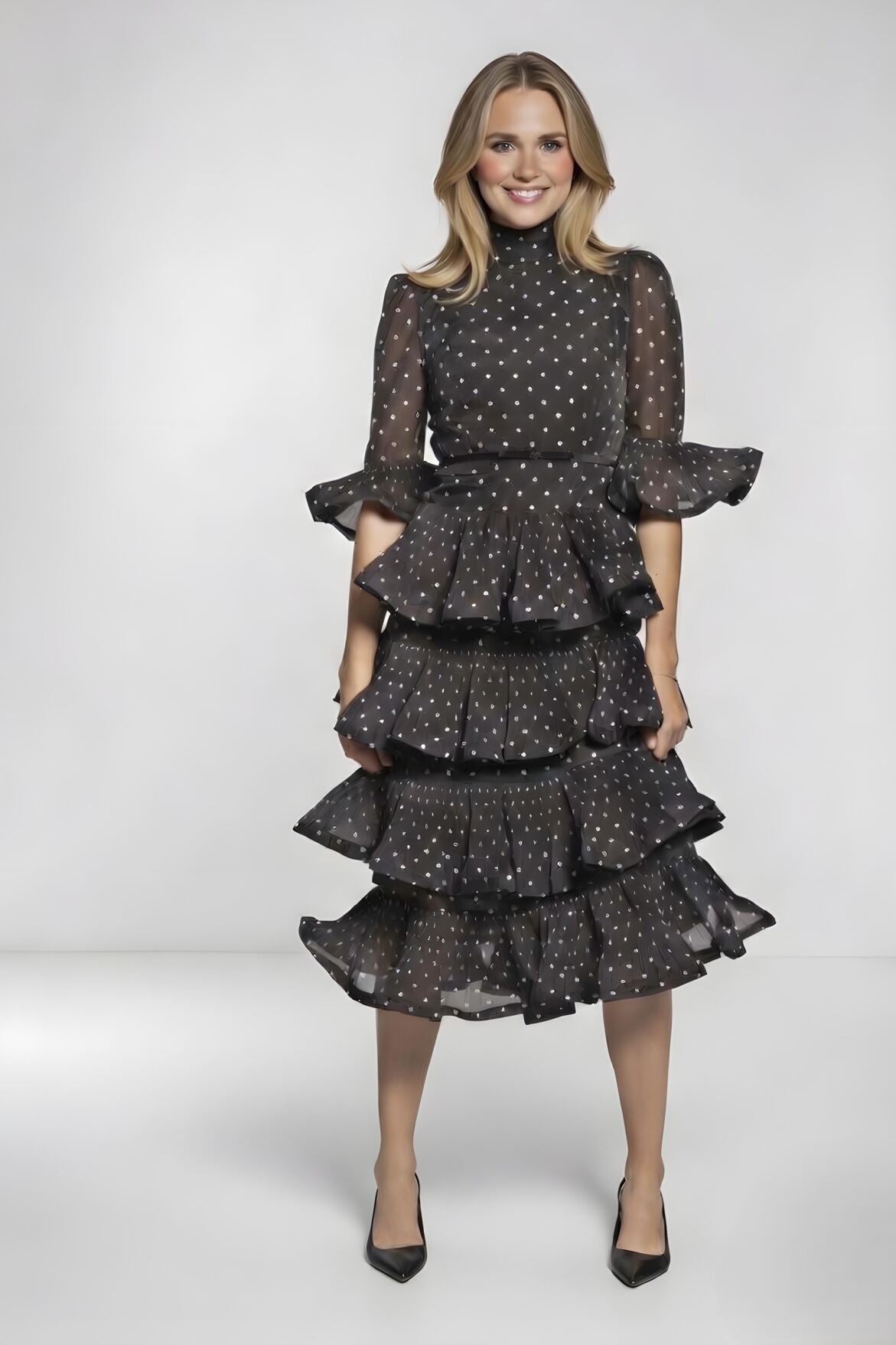 TIERED MIDI DRESS (26SP1)