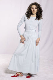 MIDI SKIRT AVAILABLE IN 4 COLORS(26SM14)