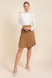 Kedzie Ruffle Blouse in White