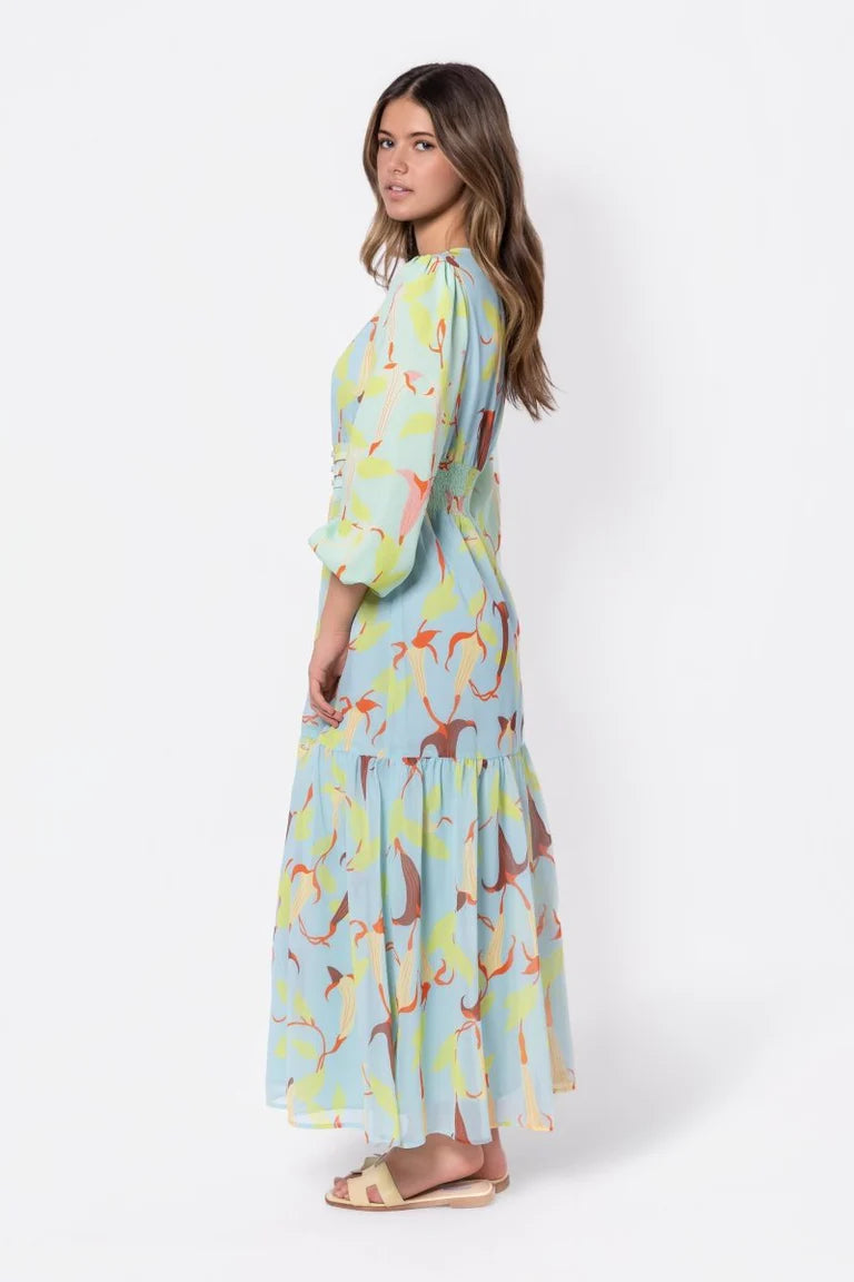 Valentina Dress (Green Blue)