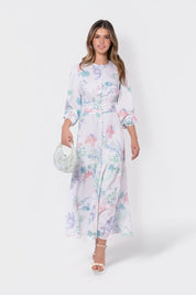 Valentina Dress (Ivory Green)