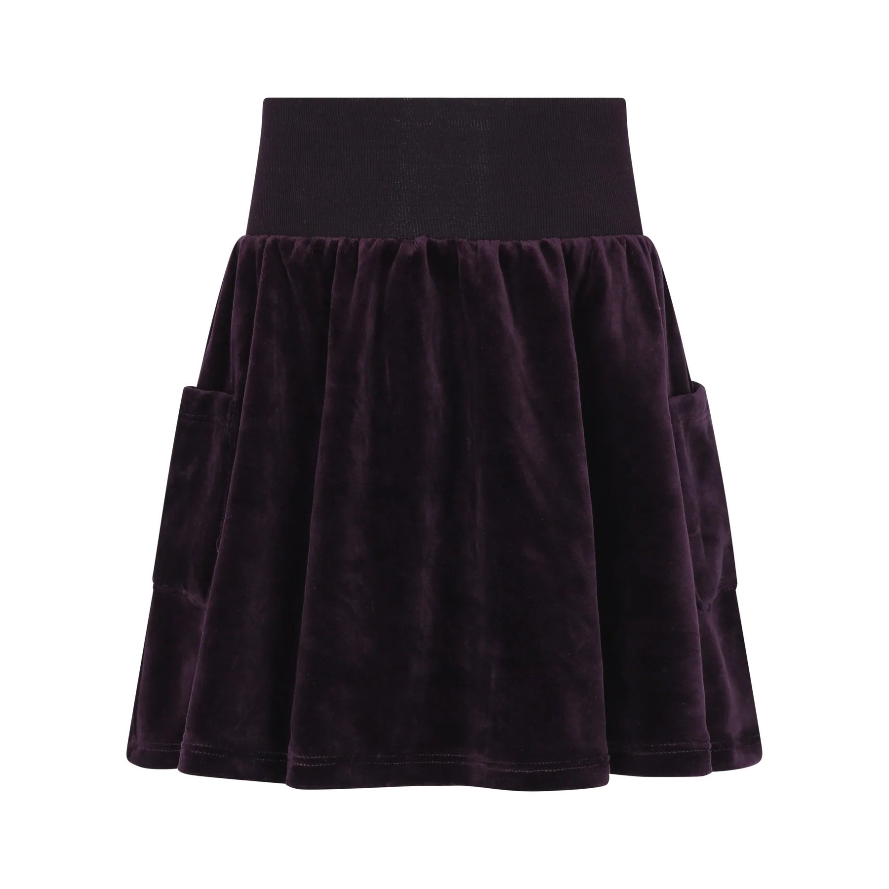 High Waisted Velour Skirt