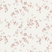 Velour Vine Pattern Collection - Pink on Ivory