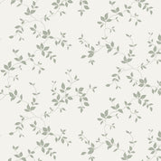 Velour Vine Pattern Collection -  Sage on Ivory