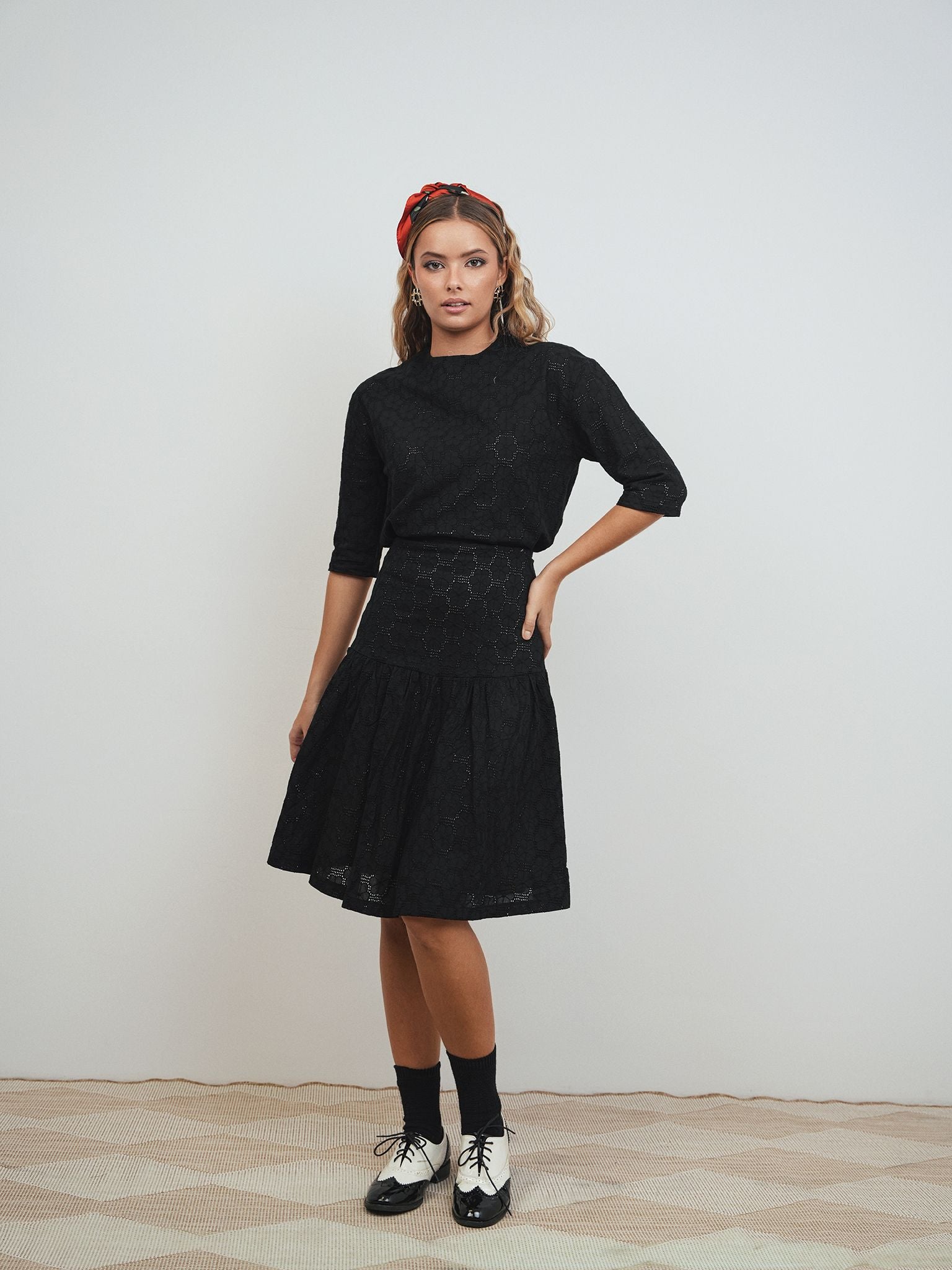 Eyelet Skirt