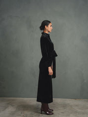Velour Tie Dress