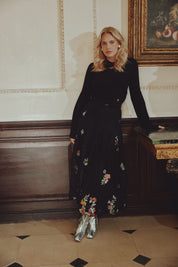 Embroidery Mesh Bubble Skirt