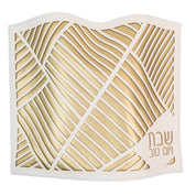 diagonal laser cut challah cover