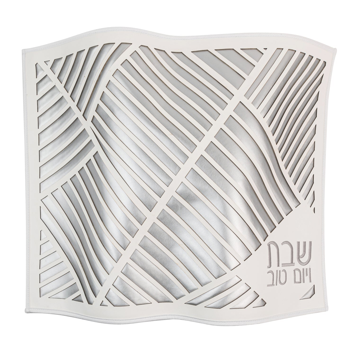 diagonal laser cut challah cover