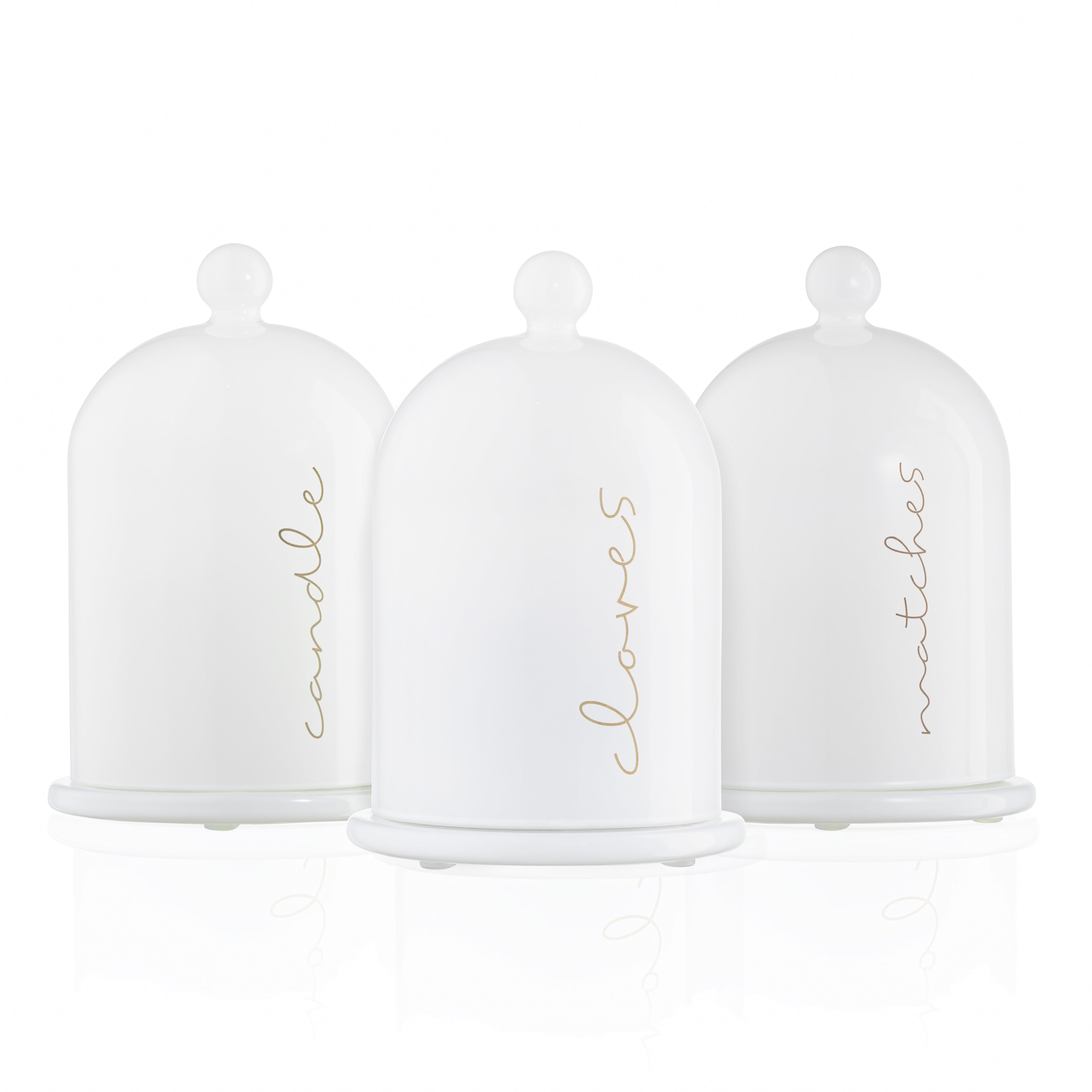 glass cloche havdalah set