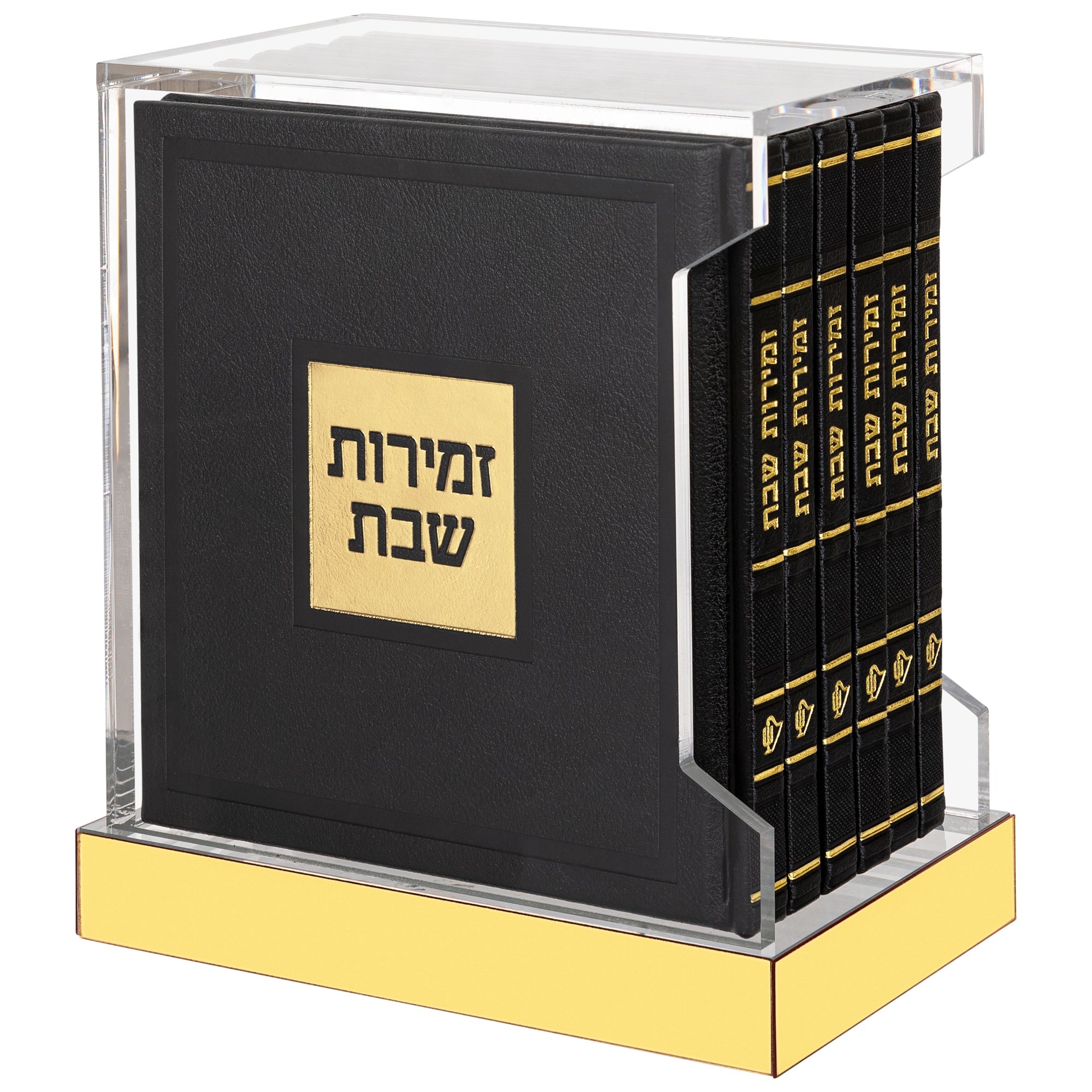 hardcover leather lucite bencher set