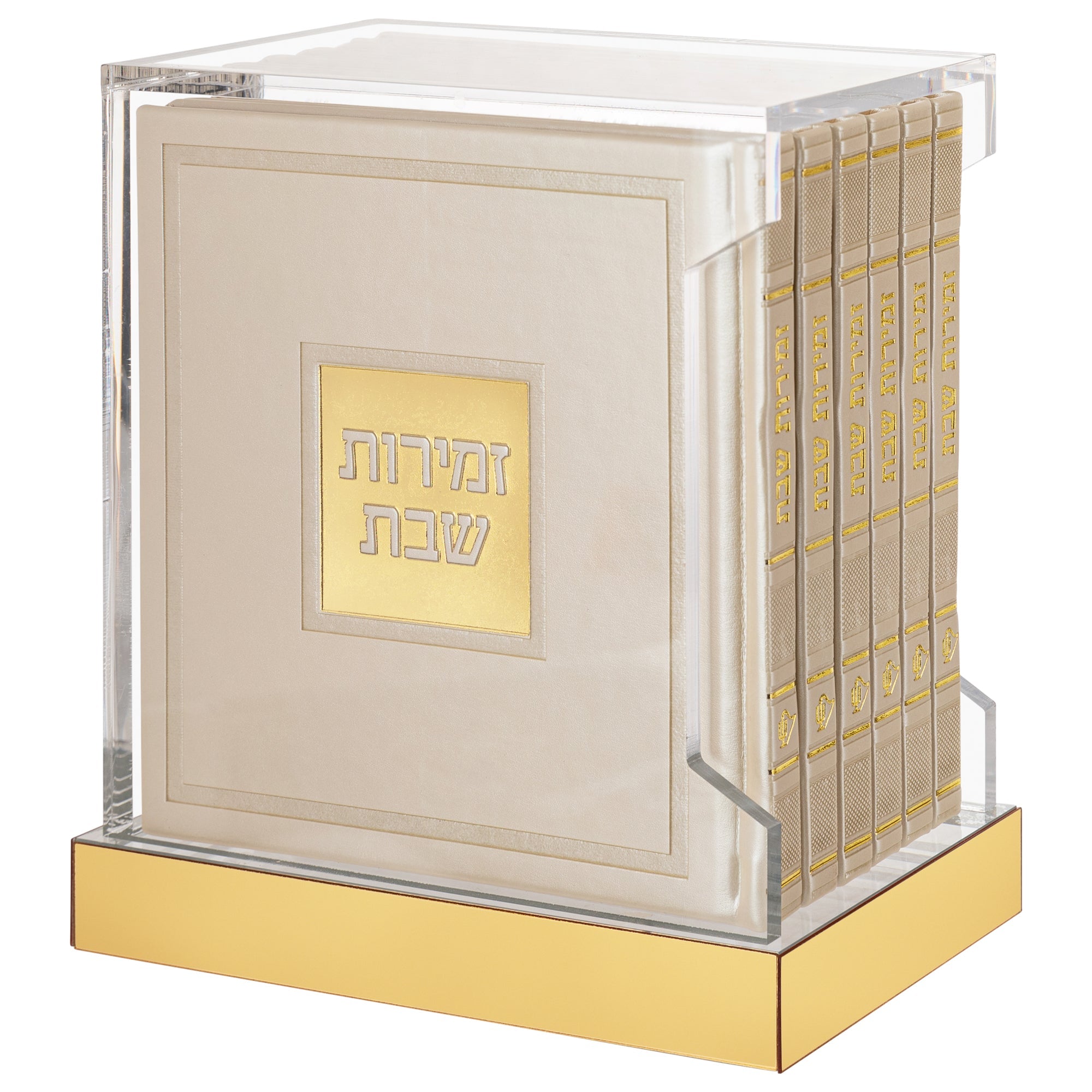 hardcover leather lucite bencher set