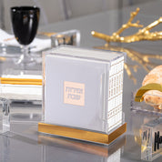 hardcover leather lucite bencher set